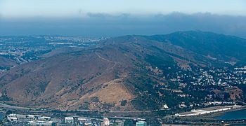 Aerial view of San Bruno Mountain