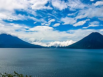 Clouds, Mountains, Lakes - Atitlan Guatemala 2003