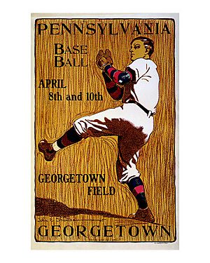 John E Sheridan Pennsylvania Georgetown Baseball c1901