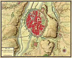 LouisXIV maps1700 Bruxelles