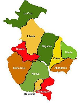 Mapa de Guanacaste
