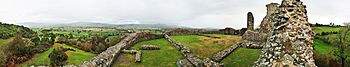 Montgomery Castle, Wales, Panorama I