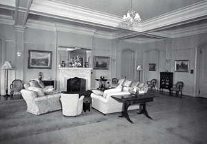 Queensland State Archives 1479 View of Government House Reception Room 11 May 1950