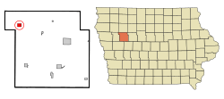 Location of Schaller, Iowa