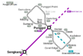 Singapore Punggol LRT Map