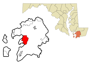 Somerset County Maryland Incorporated and Unincorporated areas Fairmount Highlighted.svg