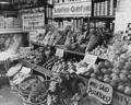 Surplus Commodities Program grocery display USA 1936