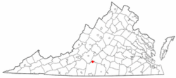 Location of Altavista, Virginia