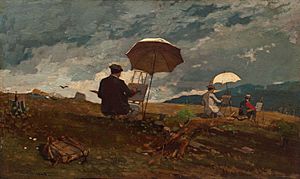 Winslow Homer - Artists Sketching in the White Mountains