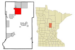 Location of Crosslakewithin Crow Wing County, Minnesota