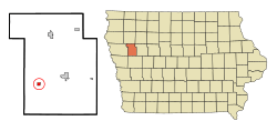 Location of Battle Creek, Iowa