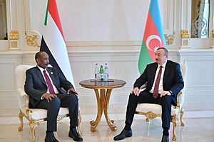 Ilham Aliyev met with Chairman of Sovereign Council of Sudan Abdel Fattah Abdelrahman al-Burhan, 2019 03