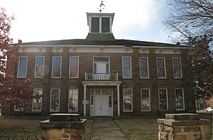 Muscogee (Creek) Council House in downtown Okmulgee.