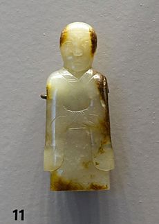 Pendant in the shape of a Human Figure, China, Warring States period, 5th-3rd century BC, nephrite - Arthur M. Sackler Museum, Harvard University - DSC00766
