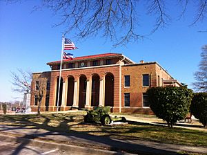 The Prentiss County courthouse in Booneville