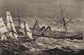 The sinking of the Steamship Ville du Havre