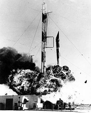 Vanguard rocket explodes