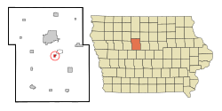 Location of Otho, Iowa