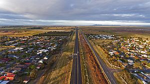 Werribee, facing the You Yangs to the west. Taken 2017
