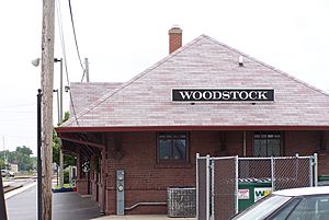 Woodstock Illinois Railroad Station 01
