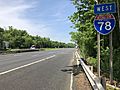 2018-05-29 11 01 47 View west along Interstate 78 (Phillipsburg-Newark Expressway) between Exit 36 and Exit 33 in Warren Township, Somerset County, New Jersey