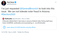 2020 Election Fraud Tweet