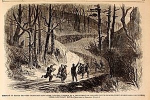 34th Ohio Infantry surprise Confederate soldiers in Logan County, Virginia