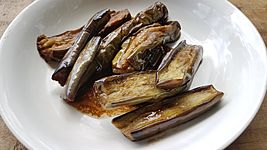 Adobong talong or Eggplant adobo (Philippines)