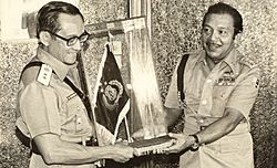 Awaluddin Djamin with Fidel Ramos, 1979