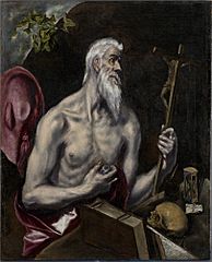 El Greco (Doménikos Theotokópoulos) - Saint Jerome - A73 - Hispanic Society of America