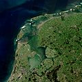 North Holland, Friesland and Flevoland by Sentinel-2, 2018-06-30 (small version)