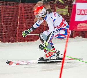 Petra Vlhova in full speed