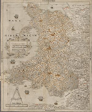 Saxton’s Proof Map of Wales