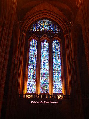 Stained glass window, Liverpool Cathedral (1)