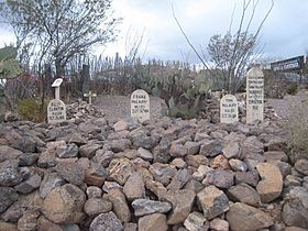 Tombstone-Boot Hill Graveyard-Graves of Billy Clanton, and Frank and Tom McLaury 2