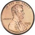 US penny 2003