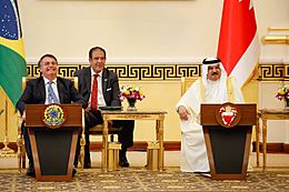 16 11 2021 Encontro ampliado do Senhor Presidente da República com Sua Majestade o Rei Hamad bin Isa Al Khalifa (51684260897)