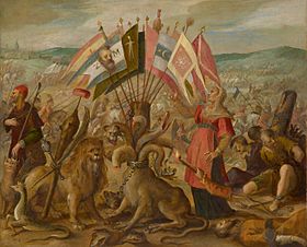 Hans von Aachen - Allegory of the Turkish war- Battle of Kronstadt (Braşov)
