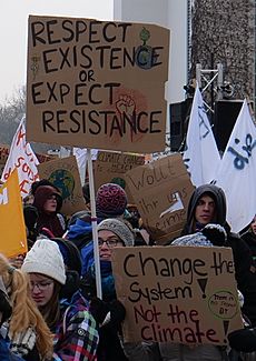 Respect existence or expect resistance, Berlin, 25.01.2019 (cropped)