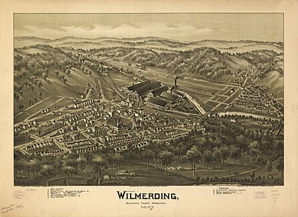 Wilmerding PA BEye view 1897