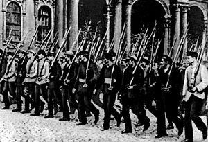 A Vörös Gárda Péterváron 1917-ben