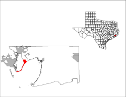 Location of Beach City, Texas