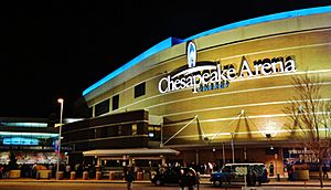 Chesapeake energy arena night