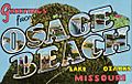 Greetings from Osage Beach, Lake of the Ozarks, Missouri - Large Letter Postcard