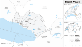 Karte Bezirk Vevey 2007