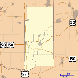 Mount Olive, Indiana is located in Martin County, Indiana