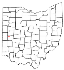 Location of Covington, Ohio