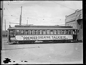 Perth tram Premier Theatre