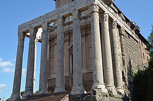 Temple of Divus Antoninus Pius and Diva Faustina, Upper Via Sacra, Rome (33093993915)