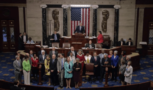 US House Democrats assume floor and begin 22 June 2016 sit in
